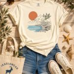 ikaria t-shirt sunset chapel vintage