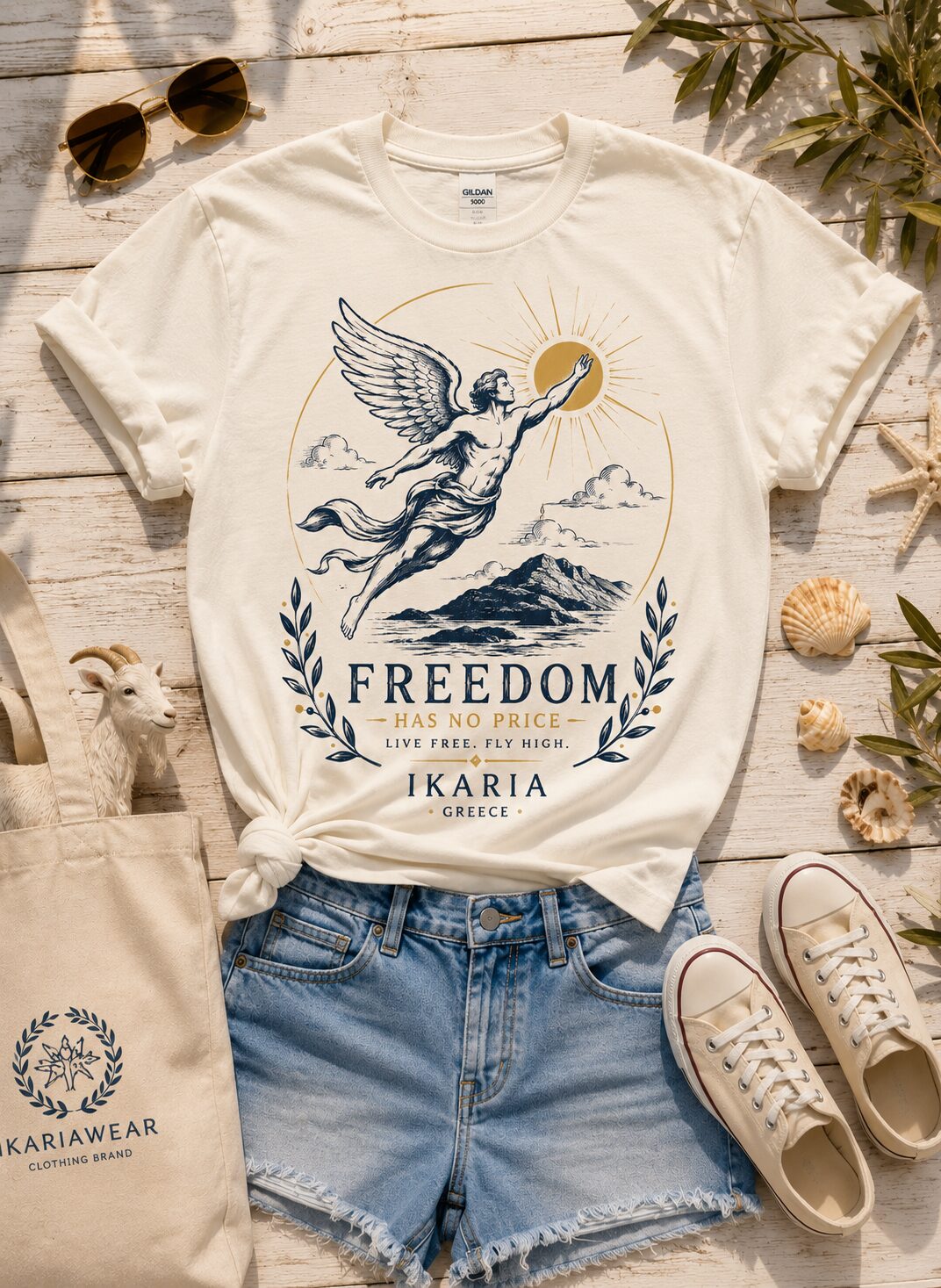 Ikaria Icarus Freedom T-Shirt Ikaria Icarus Freedom T-Shirt - Image 1