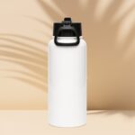 Stainless steel water bottle with a straw lid Ikaria - Image 4